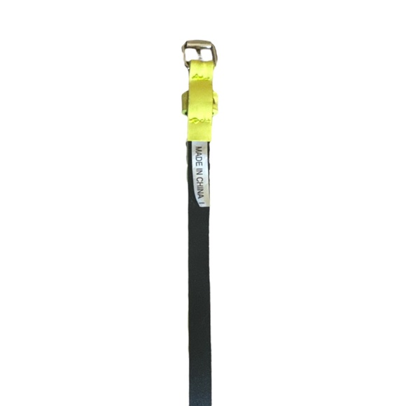 WOMEN’S Neon Yellow Thin  35” Belt - Picture 2 of 3